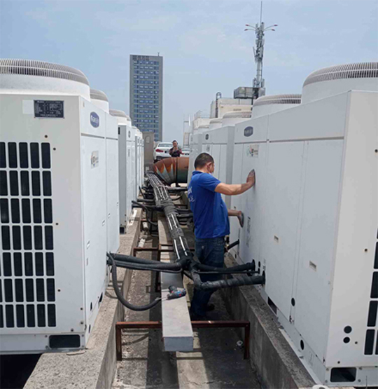 昔阳中央空调制热和不制冷系统维修方法